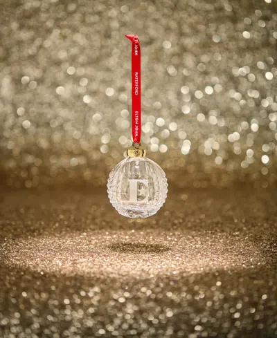 Waterford Elton John Crystal E Icon Bauble Ornament In Multi