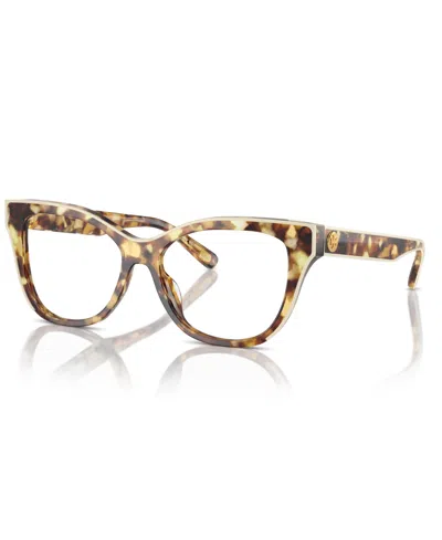 Tory Burch 51mm Cat Eye Optical Glasses In Brown