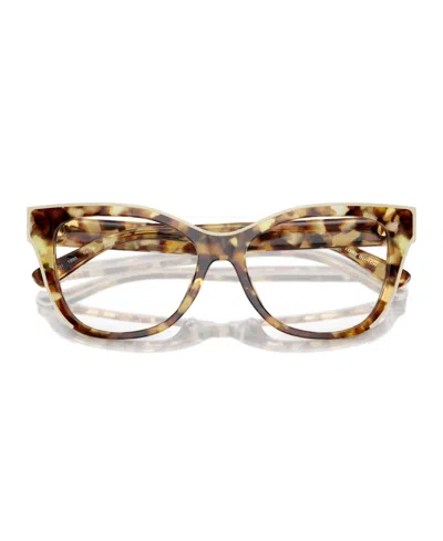 Tory Burch 51mm Cat Eye Optical Glasses In Brown