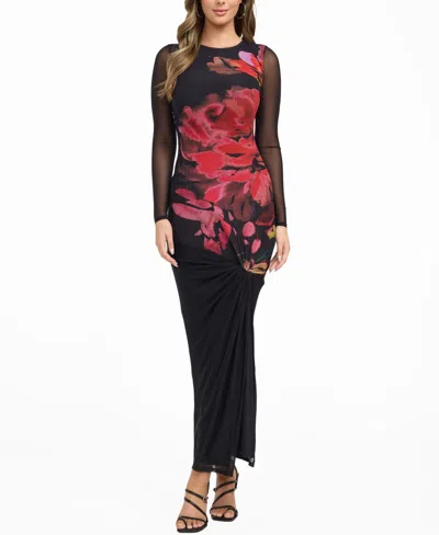 Guess Women's Long Sleeve Alyssa Dress In Multi