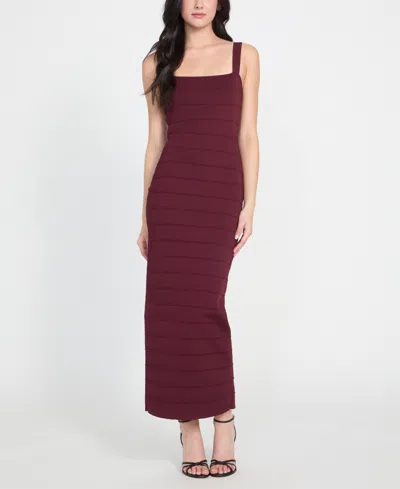 Guess Women's Bandage Maxi Dress In Burgundy