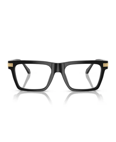 Versace 55mm Rectangle Optical Glasses In Black