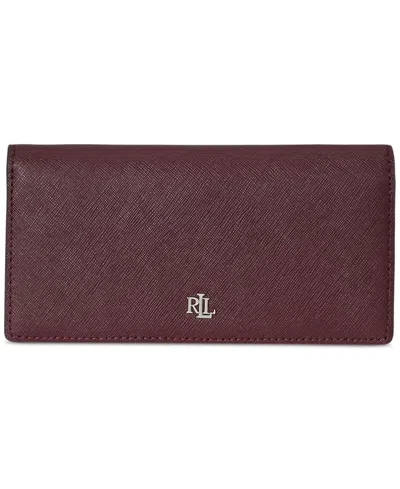 Ralph Lauren Slim Wallet Wallet Medium In Burgundy
