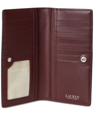 Ralph Lauren Slim Wallet Wallet Medium In Burgundy