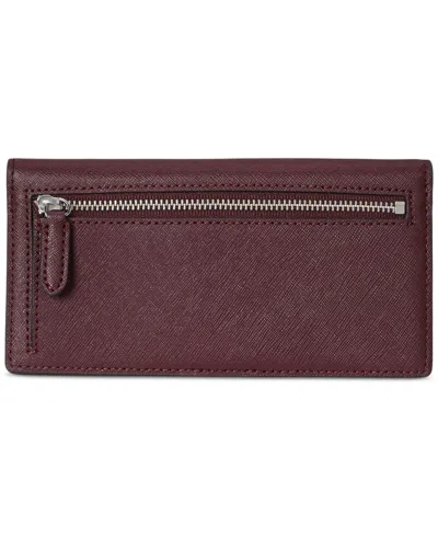 Ralph Lauren Slim Wallet Wallet Medium In Burgundy