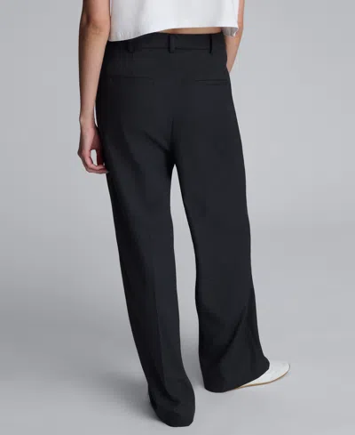 Kenneth Cole Women's Flannel Wide-leg Pant In Gray