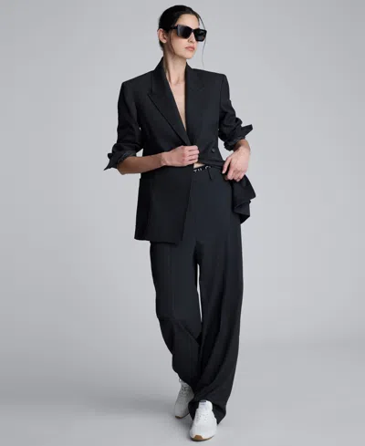 Kenneth Cole Women's Flannel Wide-leg Pant In Gray