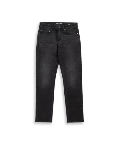 Rodd & Gunn Lyell Tapered Stretch Cotton Jeans In Black