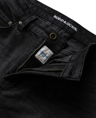 Rodd & Gunn Lyell Tapered Stretch Cotton Jeans In Black