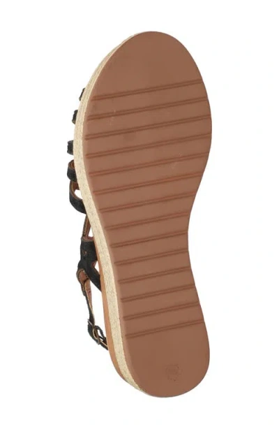 Bella Vita Womens Suede Wedge Ankle Strap In Black