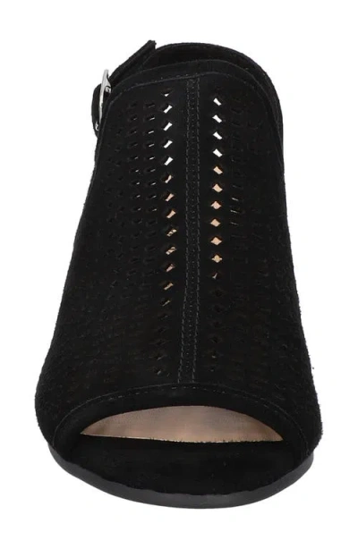 Bella Vita Emmalyn Womens Suede Slingback Heels In Black