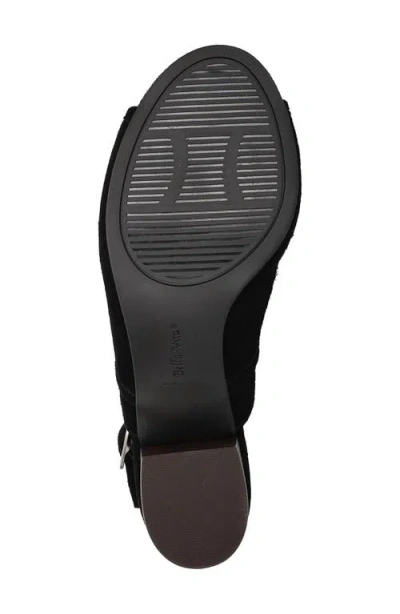 Bella Vita Emmalyn Womens Suede Slingback Heels In Black