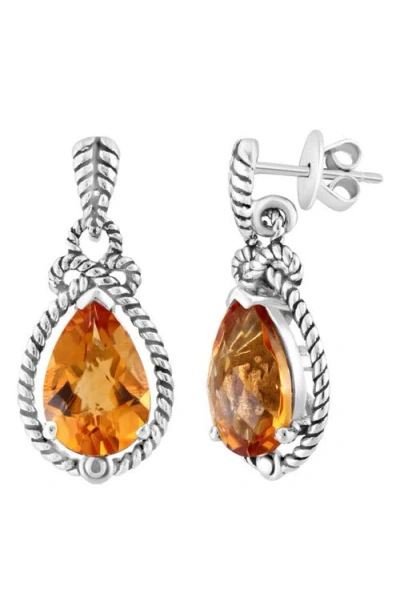 Effy Citrine Drop Earrings In Gold