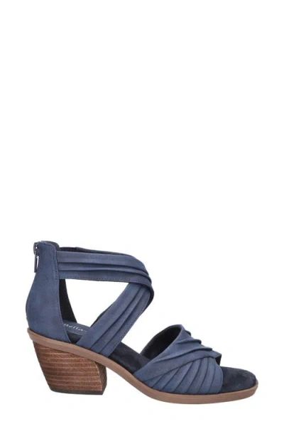Bella Vita Womens Zipper Gladiator Sandals In Blue