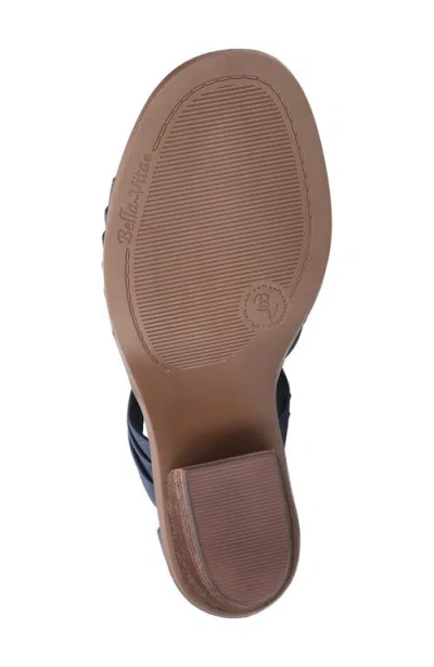 Bella Vita Womens Zipper Gladiator Sandals In Blue