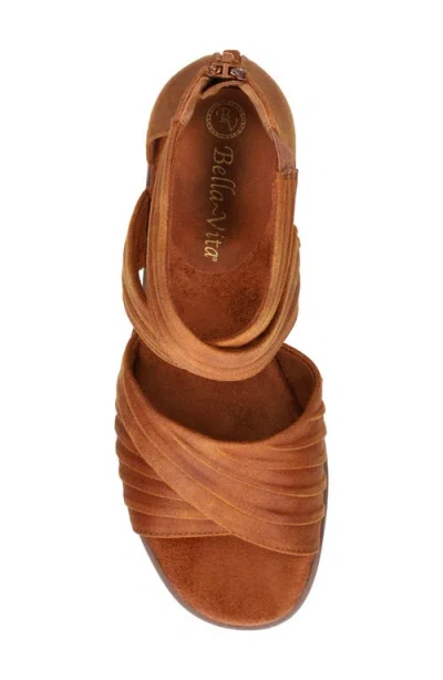 Bella Vita Women's Quinnell Block Heel Sandals In Brown