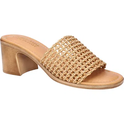 Bella Vita Women's Italy Eni-italy Block Heel Sandals In Gold