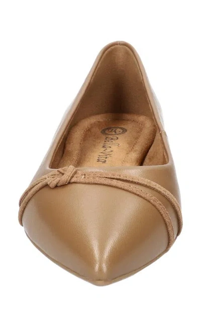 Bella Vita Women's Rhea Pointed Toe Flats In Brown