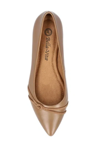 Bella Vita Women's Rhea Pointed Toe Flats In Brown