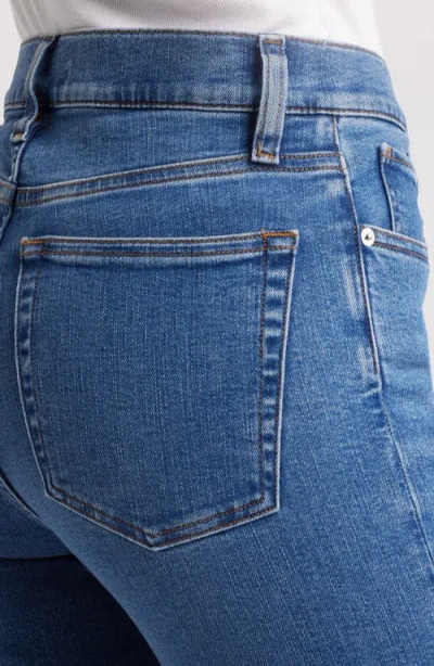 Frame The Icon High Rise Flare Jeans In Canals In Blue