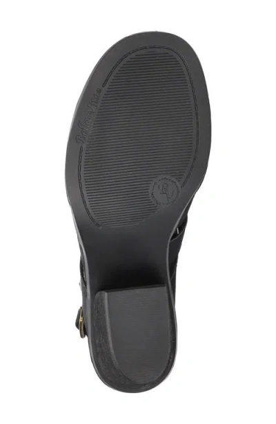 Bella Vita Rhodes Sandals Women's Black Adjustable Strap Block Heel Gal1128 In Black