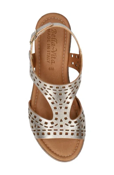 Bella Vita Women's Ann-italy Wedge Sandals In Silver
