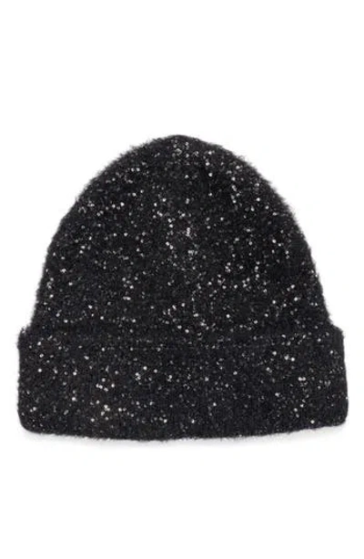 Rag & Bone Danni Sequins Beanie In Black