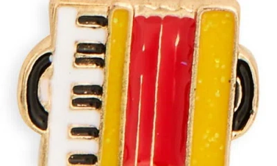 Leith Set Of 6 Beer Boot Stud Earrings In Gold