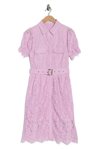 Area Stars Jordan Lace Shirtdress In Purple