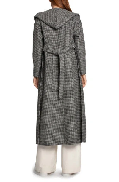 Belle & Bloom Walk My Way Wool Blend Hooded Coat In Multi