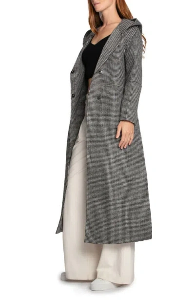 Belle & Bloom Walk My Way Wool Blend Hooded Coat In Multi