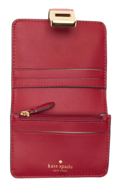 Kate Spade New York Phoebe Refined Leather Card Case In Pink