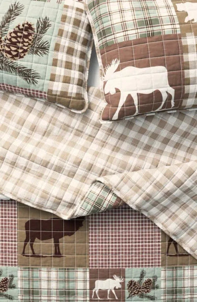 Woven & Weft Patchwork 3-piece Quilt Set In Brown