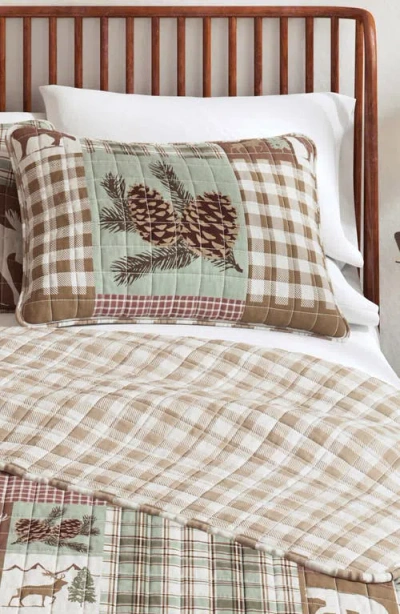 Woven & Weft Patchwork 3-piece Quilt Set In Brown
