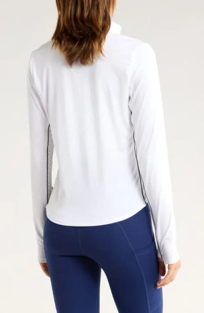 Yogalicious Interlock Serve It Up Tennis Pullover In White