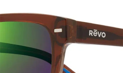 Revo Taylor 56mm Polarized Square Sunglasses In Green