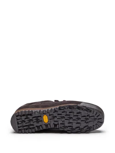 Suicoke Lace-up Suede Boots In Brown