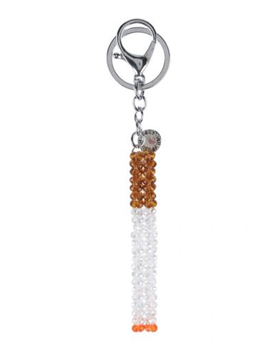 House Of Holland Key Ring In White