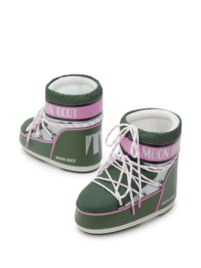 Moon Boot Icon Low Space Racing Boots In Green