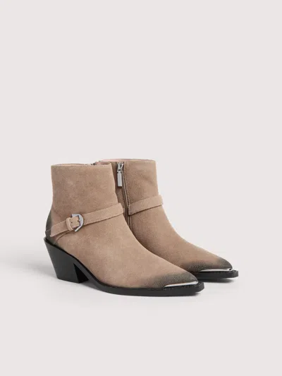 Coccinelle Buckle-fastening Pointed-toe Boots In Brown