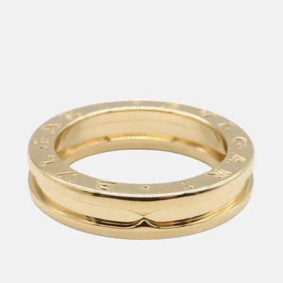 Pre-owned Bvlgari B.zero1 1-band 18k Yellow Gold Ring Eu 50