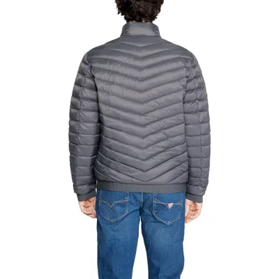 Armani Exchange Gray Polyester Jackets & Men's Coat In Gray