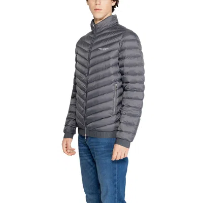 Armani Exchange Gray Polyester Jackets & Men's Coat In Gray