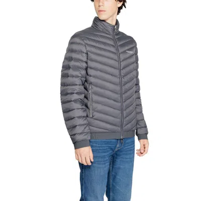 Armani Exchange Gray Polyester Jackets & Men's Coat In Gray