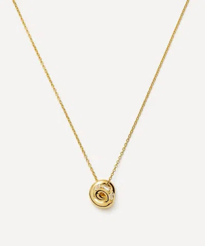 Missoma X Lucy Williams Knot Pendant 18ct Gold Vermeil Necklace In Gold