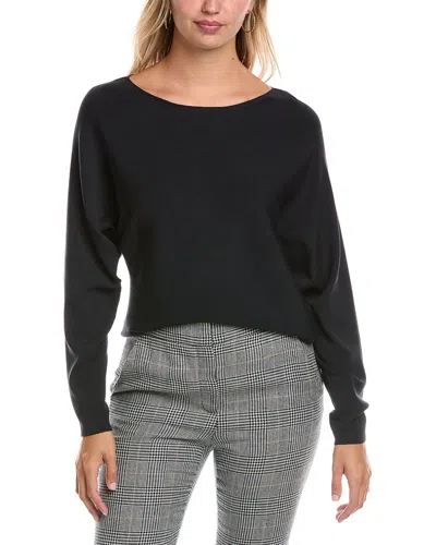 Lafayette 148 New York Asymmetric Dolman Silk-blend Sweater In Multi