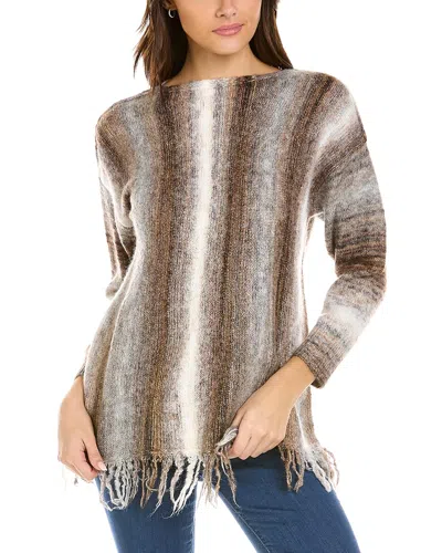 Rain + Rose Wool-blend Sweater In Brown