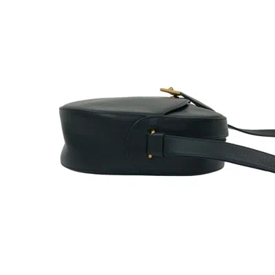 Pre-owned Cartier Navy Leather Pochette Shoulder Bag ()