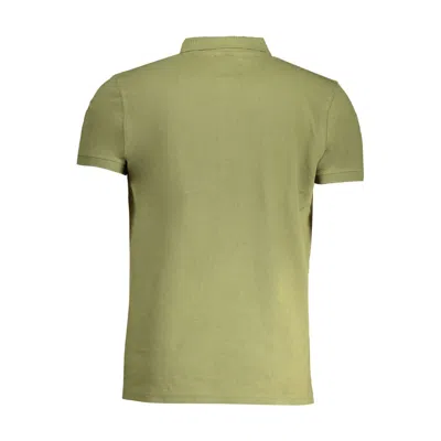 Cavalli Class Green Cotton Polo Shirt In Green