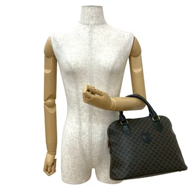 Pre-owned Celine Black Brown Leather Boston Bag Handbag ()